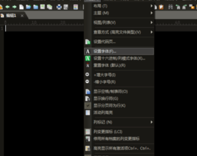 UltraEdit字体大小设置快捷键的操作教程