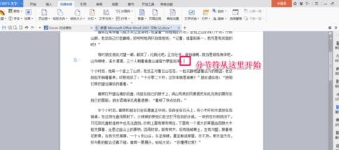 word2013插入分节符的操作教程