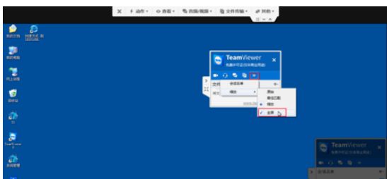 teamviewer中使用面板对窗口缩的操作流程介绍