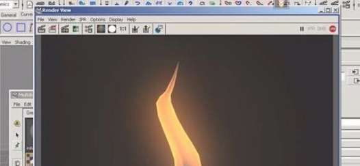 maya制作蜡烛火焰的具体操作步骤