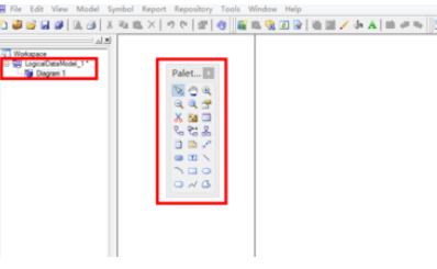 Power Designer中绘画一个完整逻辑模型的简单操作教程