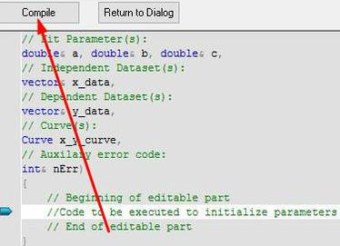 Origin拟合曲线的使用方法