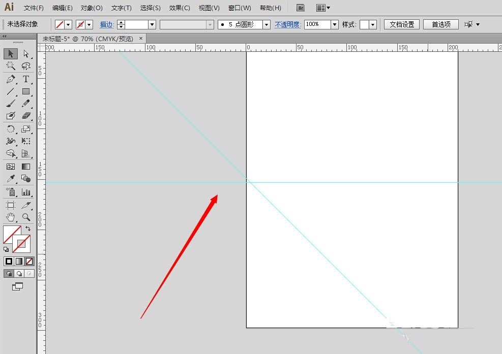 ai锁定辅助线的操作方法