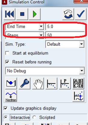 adams设置仿真参数的具体操作步骤