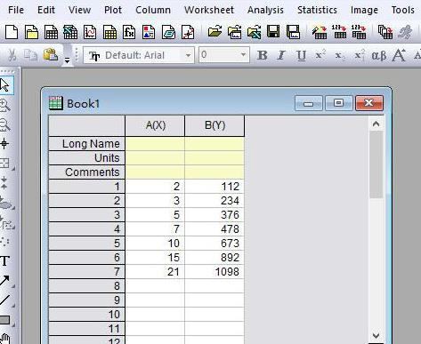 Origin拟合曲线的使用方法