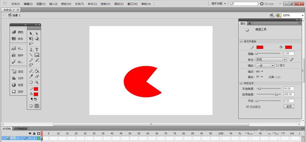Flash绘制基本图形的操作方法