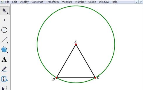 几何画板绘制莱洛三角形的操作方法
