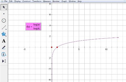 几何画板画对数函数图像的操作方法