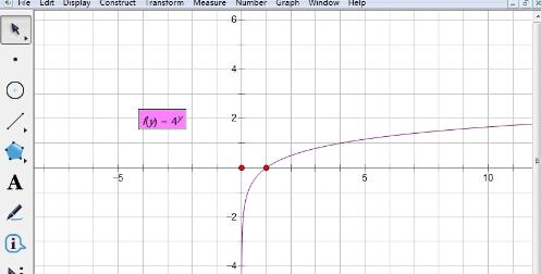 几何画板画对数函数图像的操作方法