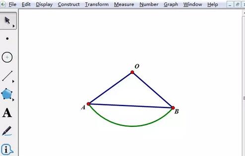 几何画板构造弓形阴影的操作教程