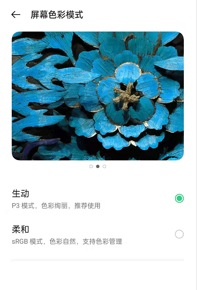 oppoReno6怎样更改屏幕色彩模式?oppoReno6更改屏幕色彩模式介绍教程