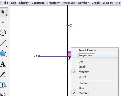 几何画板直角符号出现双线的处理教程