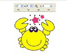 CorelDraw X4绘制一只黄色卡通螃蟹的操作教程