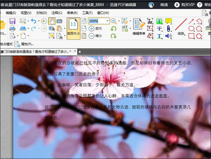 迅捷PDF编辑器中文件添加背景的操作步骤