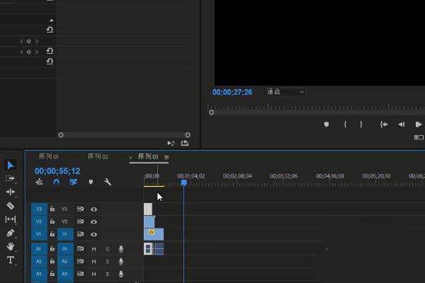 premiere制作三分屏效果的简单操作步骤
