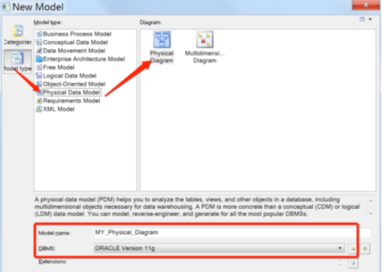 Power Designer建立Oracle数据的使用教程