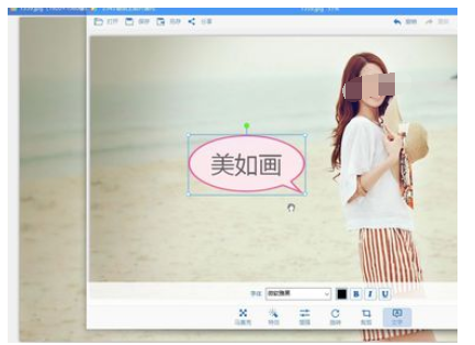 2345看图王中调节插入文字透明度的操作教程