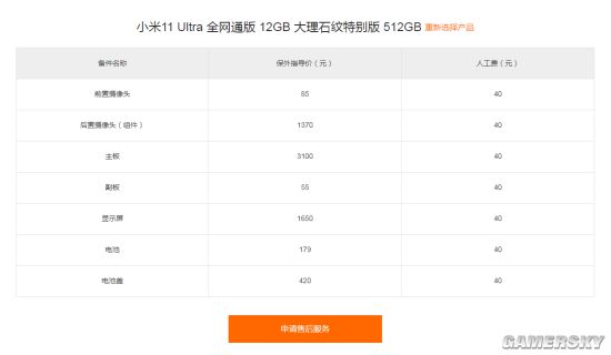 小米11ultra维修价格都是多少呢?小米11ultra维修价格表分享