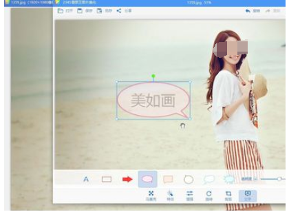 2345看图王中调节插入文字透明度的操作教程