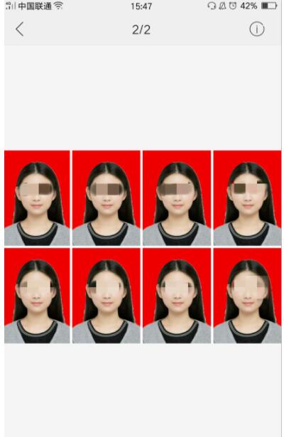 智能证件照相机制作一寸证件照的简单过程