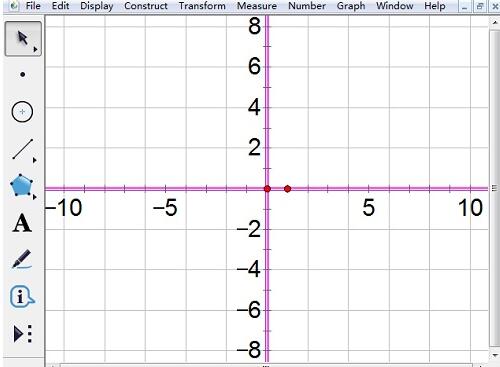 几何画板坐标轴刻度数字变大的方法步骤
