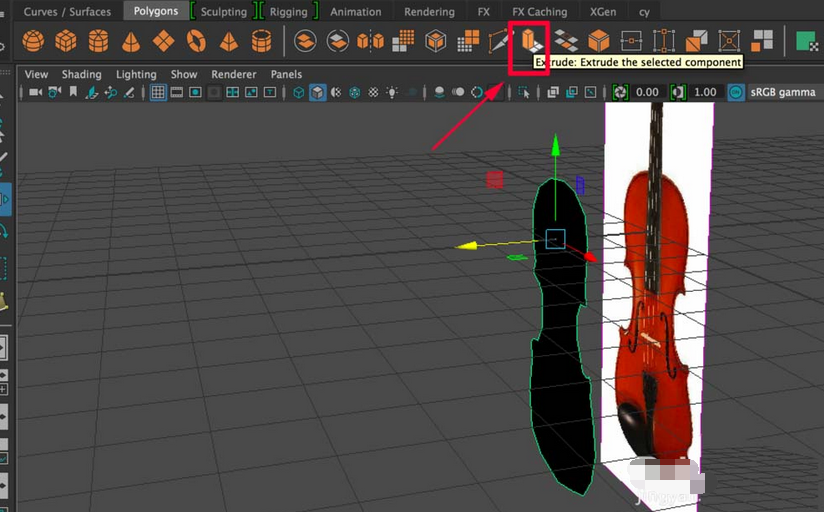 maya软件设计小提琴主体的方法步骤