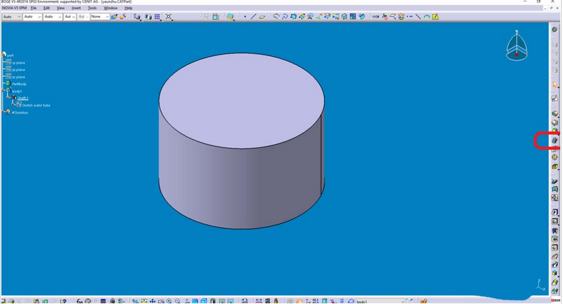 Catia使用抽壳命令的详细操作教程