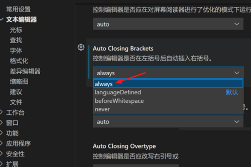 Vscode怎么设置自动插入右括号?Vscode设置自动插入右括号教程