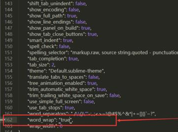 Sublime Text中文本自动换行的设置方法步骤
