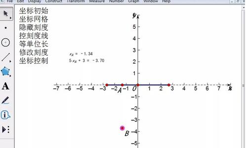 几何画板用点的轨迹法画出一次函数的图文过程