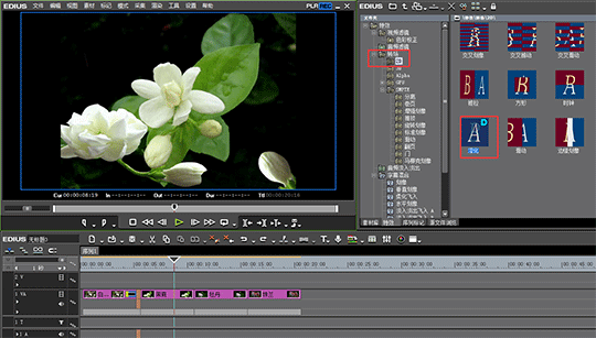 edius制作闪黑特效的操作步骤