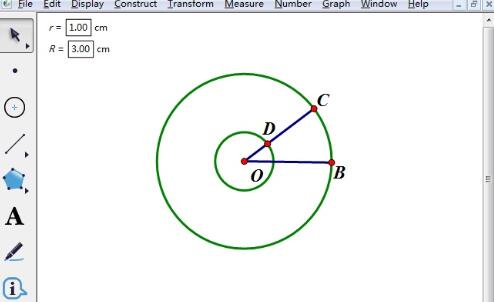 几何画板绘制可调整长短轴长度的椭圆的图文方法