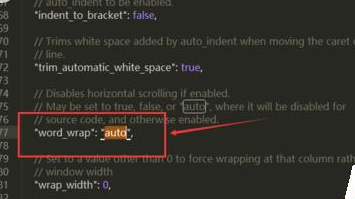 Sublime Text中文本自动换行的设置方法步骤