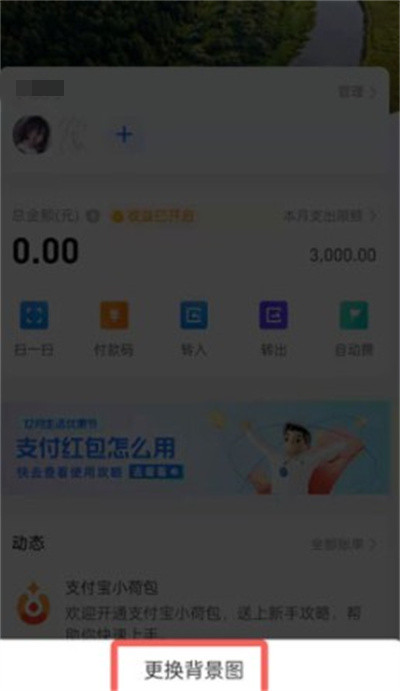 支付宝小荷包怎么更换背景?支付宝小荷包更换背景教程