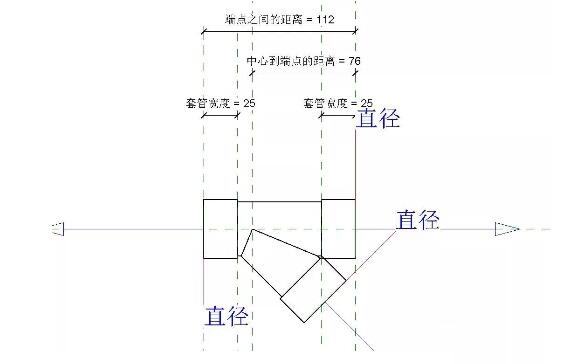 Revit管件族45度斜三通制作教程