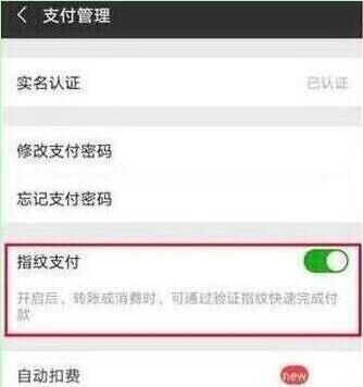 荣耀畅玩8c设置微信指纹支付的操作过程