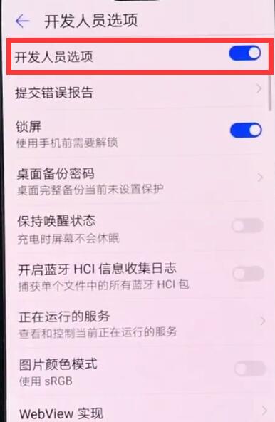 华为手机中打开开发人员选项的详细步骤