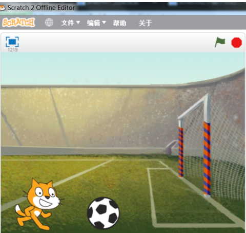 scratch制作踢足球的操作教程