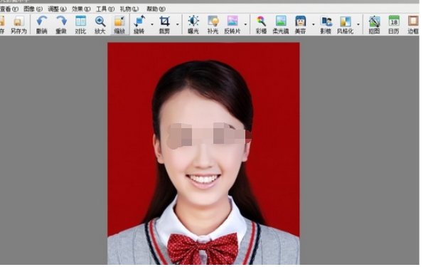 光影魔术手中更改证件照颜色的操作教程