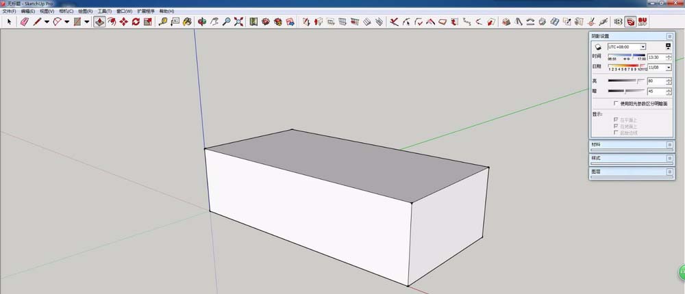 草图大师绘制一个自动开洞门窗的操作教程