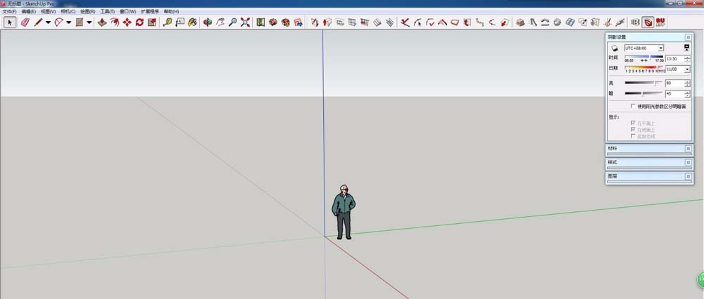 草图大师绘制一个自动开洞门窗的操作教程