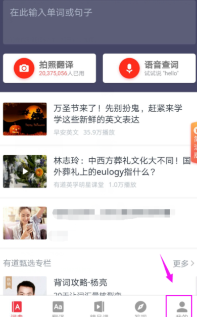 有道词典设置自动发音的详细操作