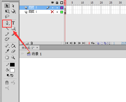 Flash手绘猫头鹰矢量图的操作方法