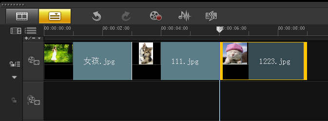 会声会影X5移动转场效果使用操作过程