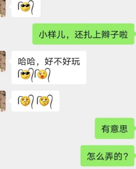 微信表情两根毛怎么添加?给微信表情包加小辫子教程分享