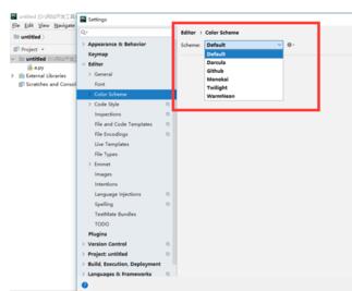 PyCharm修改窗口背景颜色的方法