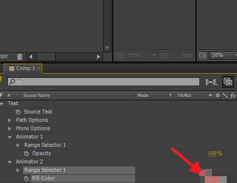 AE修改文字颜色的详细步骤