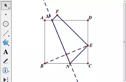 几何画板制作正方形纸张的折叠演示动画的详细方法