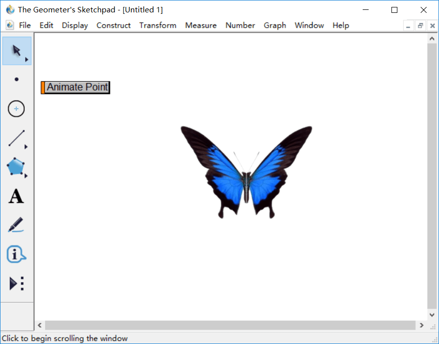 几何画板做出蝴蝶动画的详细过程