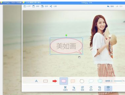 2345看图王中设置插入文字透明度的具体流程
